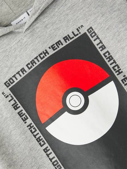 Name It Pokemon huppari, harmaa - Hupparit ja svetarit - name13219317 - 2