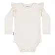 Metsola vauvan rib frillabody, creamy - Pitkähihaiset bodyt - metsw24427 - 1
