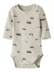 Name it vauvan rib body, auto / beige - Pitkähihaiset bodyt - name13251667 - 1