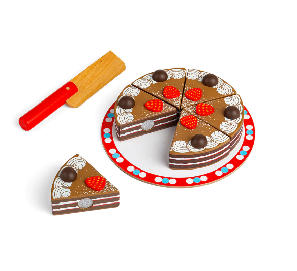 BigJigs Leikattava Suklaakakku - Koti- ja roolileikit - BJ627 - 1