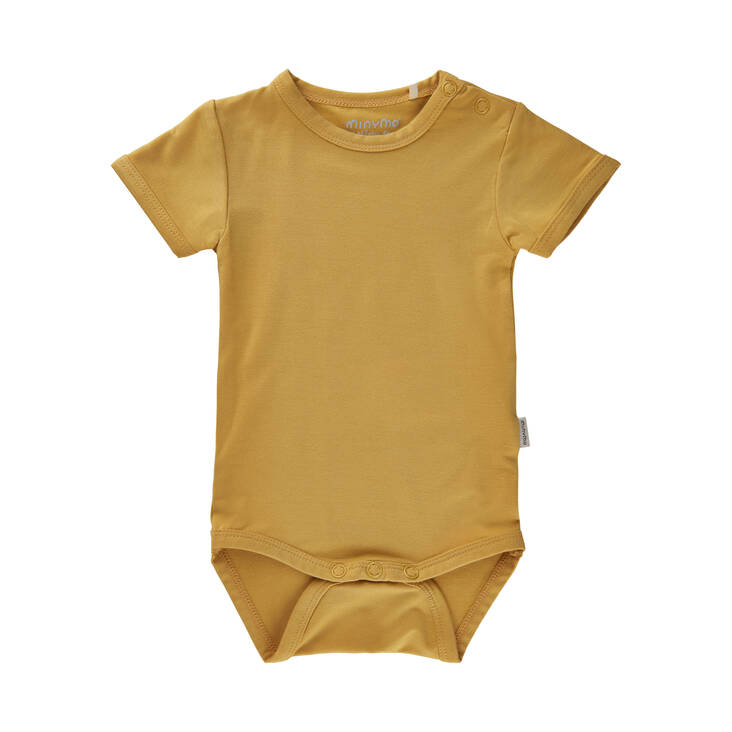 Minymo Bambuviskoosi Body, sinapinkelt - Lyhythihaiset bodyt ja kesäpuvut - minymoB5213397 - 1