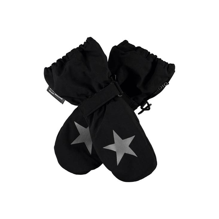 Molo Kids lasten talvikintaat Igor, Black - Talvikäsineet - 7NOSS107 - 1