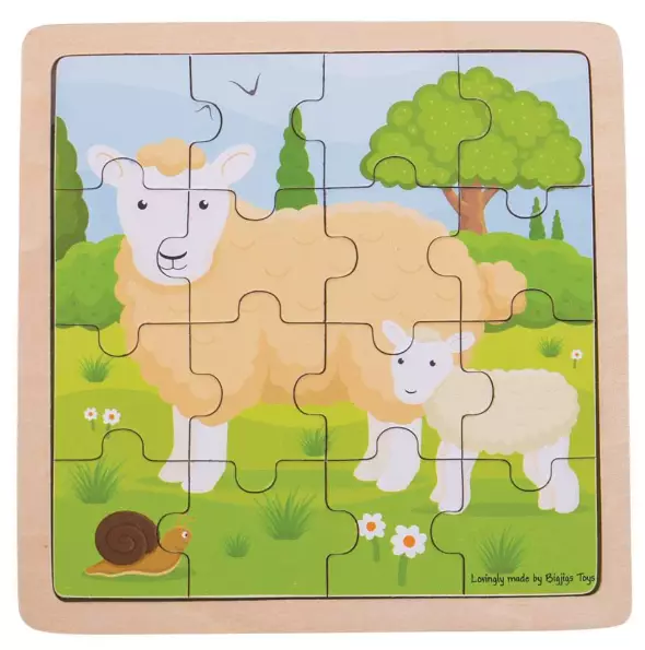 Bigjigs palapeli, lammas - Pelit ja palapelit - BJ497 - 1