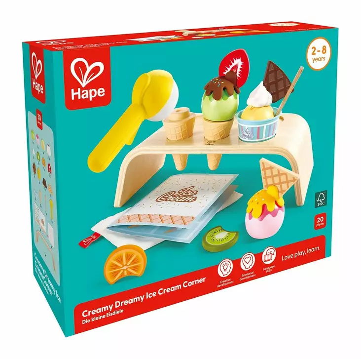 Hape jäätelökioski - Koti- ja roolileikit - hape104217 - 1