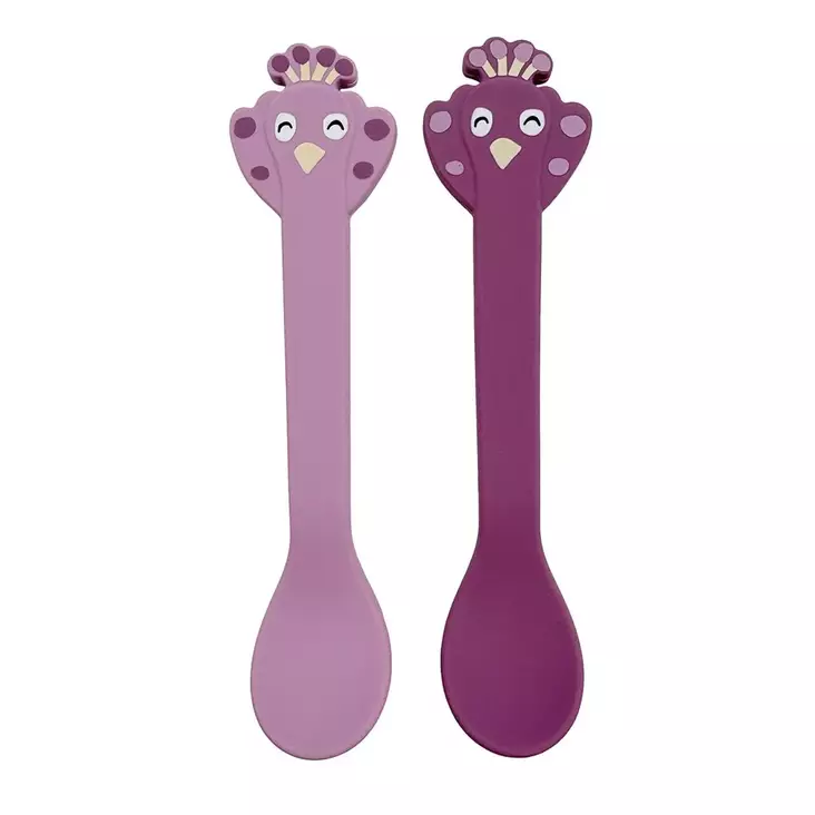 Trixie silikonilusikka 2-pack, violetti - Juomapullot, astiat ja aterimet - trixie96467 - 1