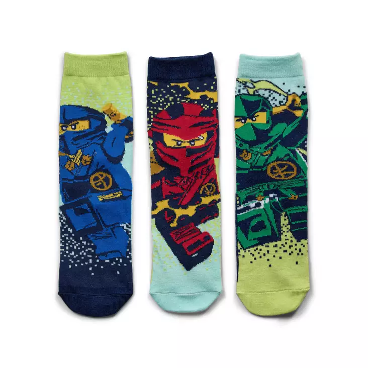 Lego Ninjago Sukat 3paria, vihreä/sinine - Sukat - le12011482577 - 1