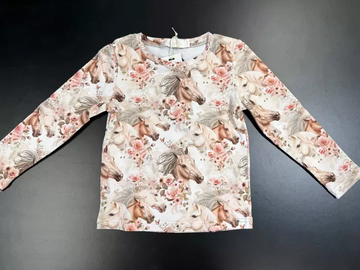 Mingnelin lasten paita, hevoset - Pitkähihaiset paidat - ming5207 - 1