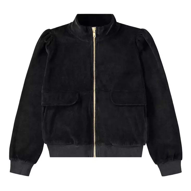 Molo lasten velourtakki Malika, musta - Hupparit ja svetarit - mo2W24J207 - 1