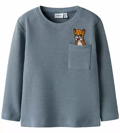 Name it lasten paita, koira/sininen - Pitkähihaiset paidat - name13249927 - 1