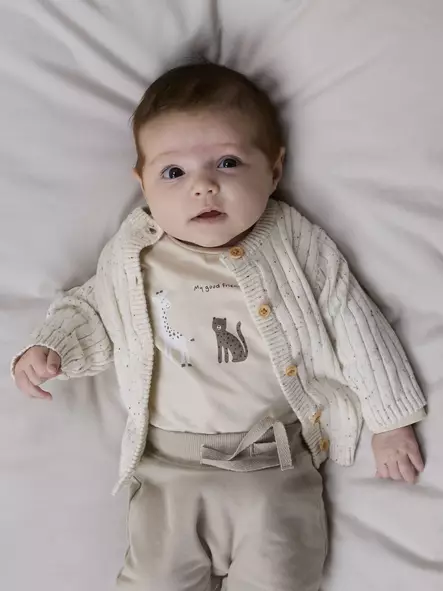 Name it vauvan neuletakki, vaalea - Neuleet - nameit13251548 - 2