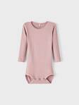 Name It vauvan rib body, mauve - Pitkähihaiset bodyt - nameit13198038 - 1