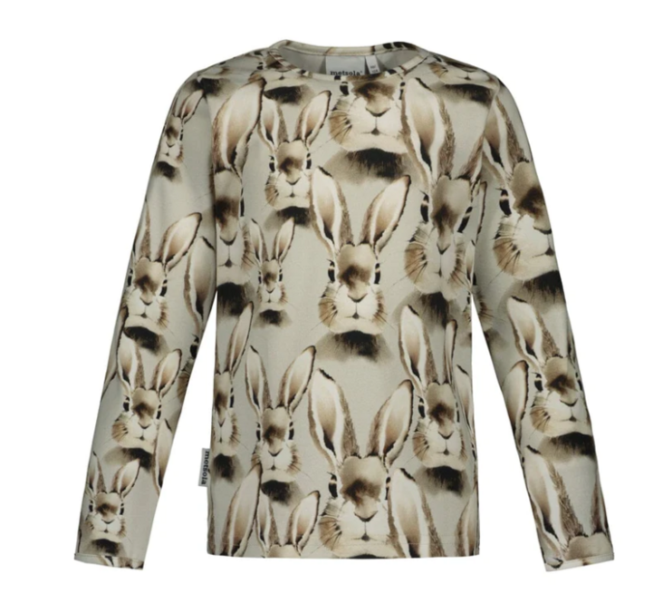 Metsola lasten Pupu paita, harmaa - Pitkähihaiset paidat - metN12-2258 - 1