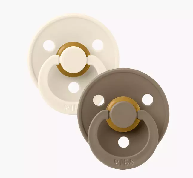 Bibs Colour tutti 2kpl, Ivory /Dark Oak - Tutit ja tuttinauhat - bibs110358 - 1