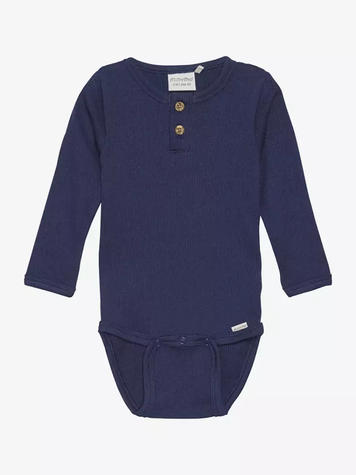 Minymo vauvan rib body, t.sininen - Pitkähihaiset bodyt - mm6169778 - 1