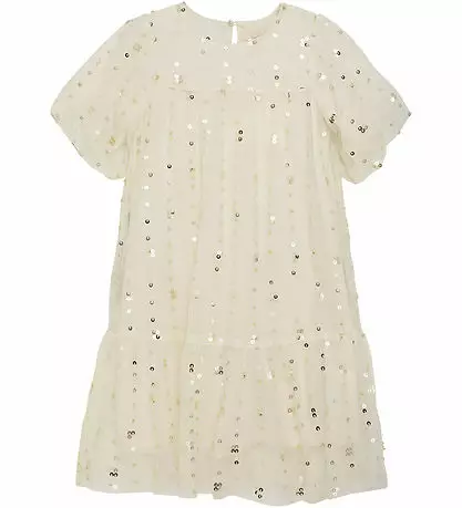 Creamie lasten tyllimekko, vaalea - Lyhythihaiset mekot - cream822858 - 1