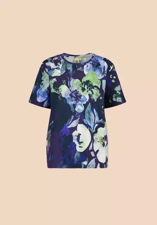 Kaiko aikuisten T-paita, sininen kukka - Aikuisten yläosat - kaiko25508 - 1