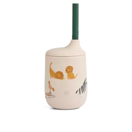 Liewood silikoni pillimuki, eläimet - Juomapullot, astiat ja aterimet - LW150191499 - 1