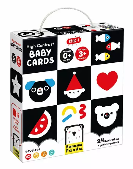 BananaPanda vauvan kontrastikortit - Vauvalelut - banana000249 - 1