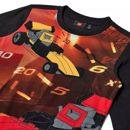 Lego lasten paita, oranssi-musta - Pitkähihaiset paidat - lego12011359 - 2