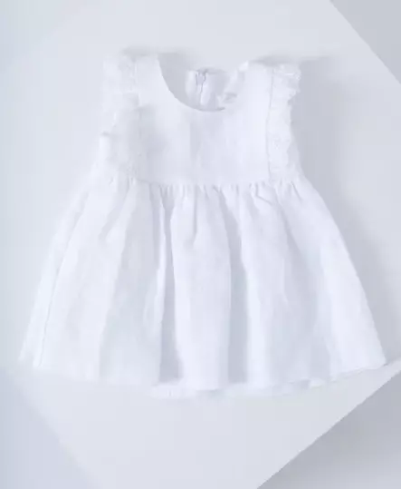 Mingnelin vauvan pellavamekko - Lyhythihaiset mekot - ming2569 - 1