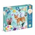 Djeco askartelupaketti Fluffy Box - Askartelu/Tarrat/Tatuoinnit - DJ09329 - 1