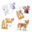 Djeco askartelupaketti Fluffy Box - Askartelu/Tarrat/Tatuoinnit - DJ09329 - 2