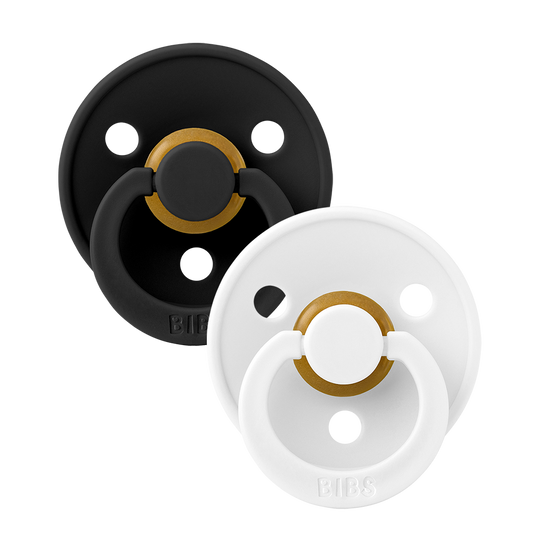 Bibs Colour tutti 2kpl, black/white - Tutit ja tuttinauhat - bibs120219 - 1