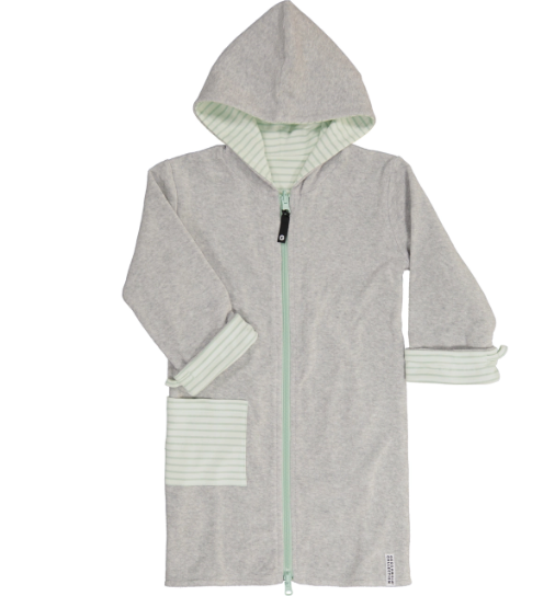 Geggamoja kylpytakki, harmaa/minttu - Kylpytakit - geg20579059 - 1