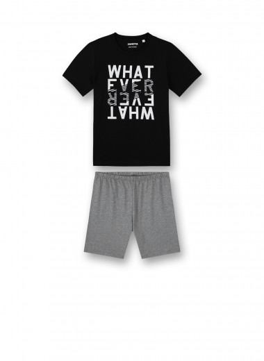 Sanetta lasten shortsi pyjama, musta - Yöasut - sanetta245039 - 1