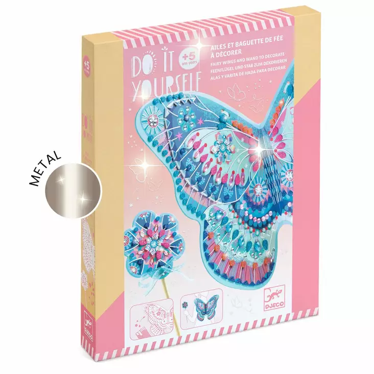 Tee itse keijun siivet ja taikasauva - Askartelu/Tarrat/Tatuoinnit - DJ07939 - 1