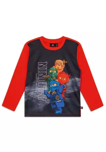 Lego lasten Ninjago paita, punainen - Pitkähihaiset paidat - lego1247349 - 1