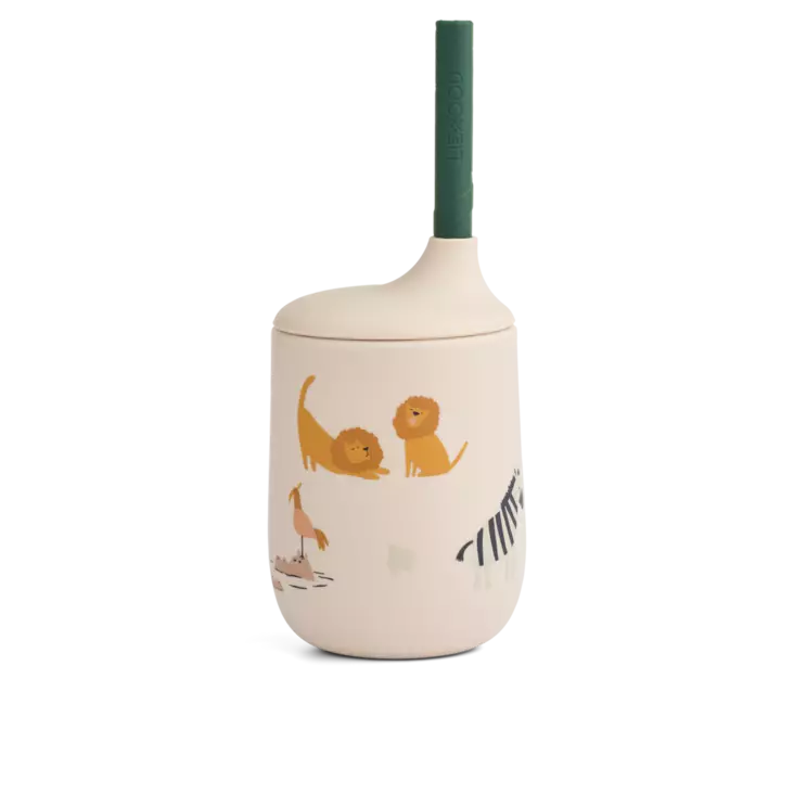 Liewood silikoni pillimuki, eläimet - Juomapullot, astiat ja aterimet - LW150191499 - 1