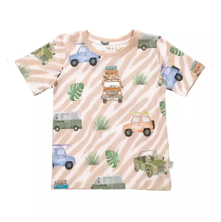 Ma-ia lasten T-paita, safariautot - T-paidat - maias25029 - 1