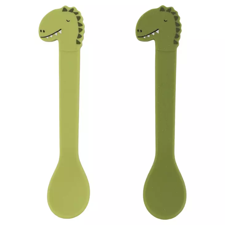 Trixie silikonilusikka 2-pack, vihreä - Juomapullot, astiat ja aterimet - trixie96419 - 1