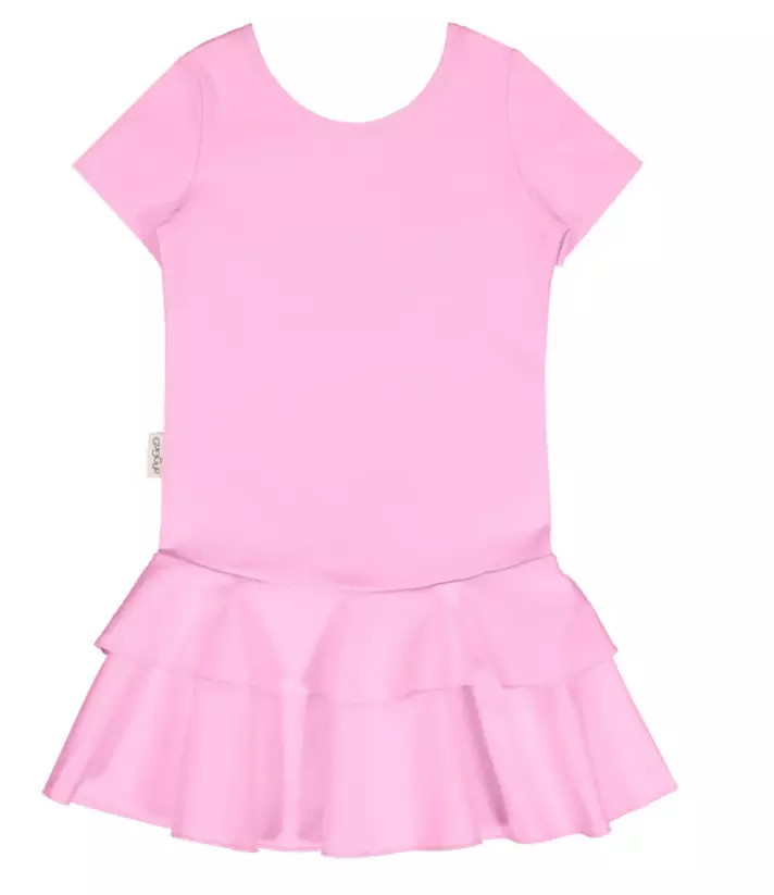 Gugguu lasten frillamekko, pinkki - Lyhythihaiset mekot - SS251GU0219 - 1