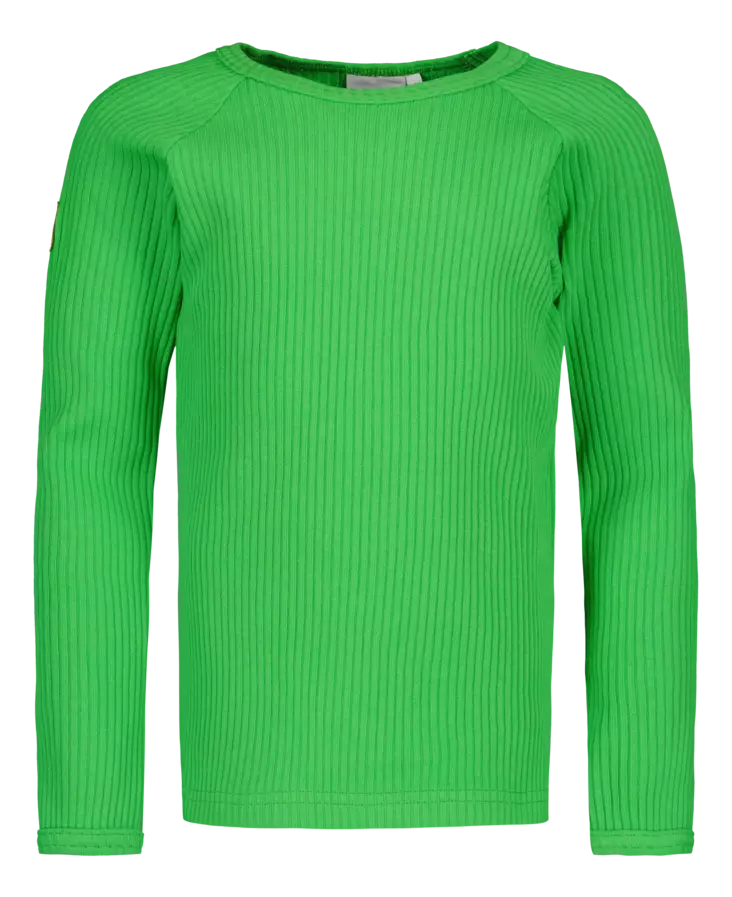 Metsola lasten rib paita, vihreä - Pitkähihaiset paidat - metss250119 - 1