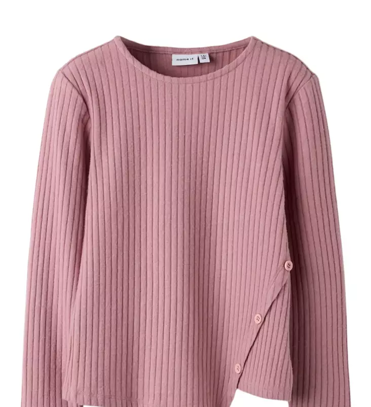 Name it lasten rib paita, mauve - Pitkähihaiset paidat - name13256169 - 1