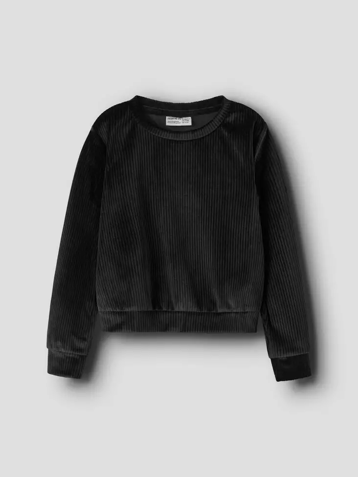 Name it lasten velourpaita, musta - Collegepaidat - name13235119 - 1