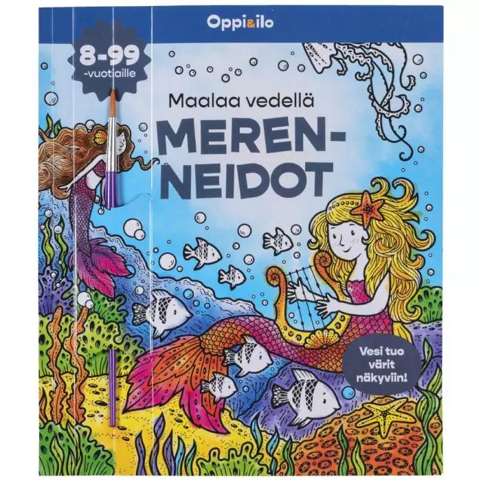 Oppi & ilo Maalaa vedellä Merenneidot - Kirjat - WS590719 - 1