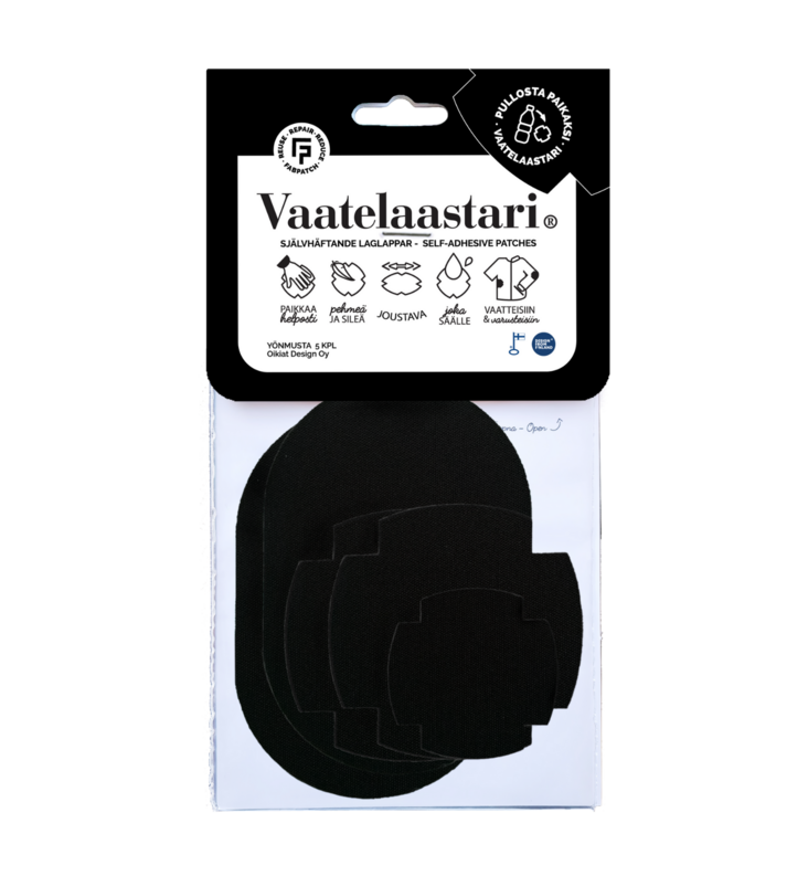 Vaatelaastaripaketti, YÖNMUSTA - Vaatelaastarit ja heijastimet - vaatemusta - 1