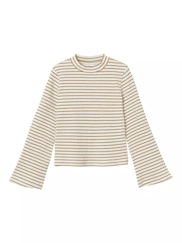 Name it trumpettihiha paita, ruskea - Pitkähihaiset paidat - name13231786a - 1