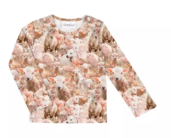 Gugguu lasten paita, lammas - Pitkähihaiset paidat - gg25P0331a - 1
