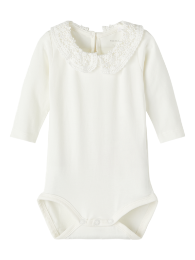 Name it vauvan pitsikaulusbody, valk. - Pitkähihaiset bodyt - name13216876wa - 1