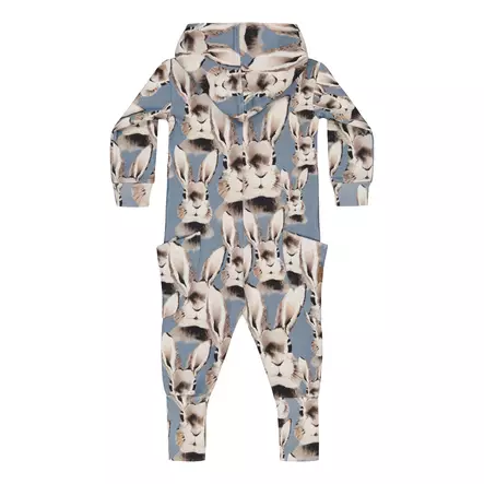 Metsola vauvan jumpsuit, sininen pupu - Jumpsuitit ja haalarit - metsw26909b - 2