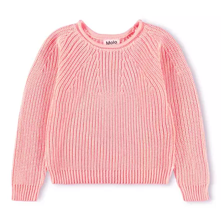 Molo lasten neulepaita Gaye, koralli - Neuleet - molo2S26K204pbb - 1