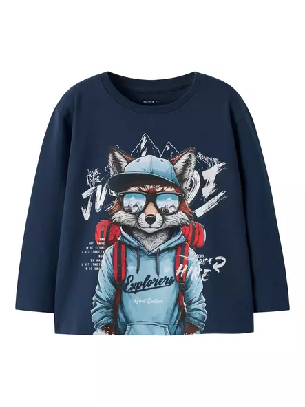 Name it lasten paita, sininen / kettu - Pitkähihaiset paidat - name13247875ib - 1