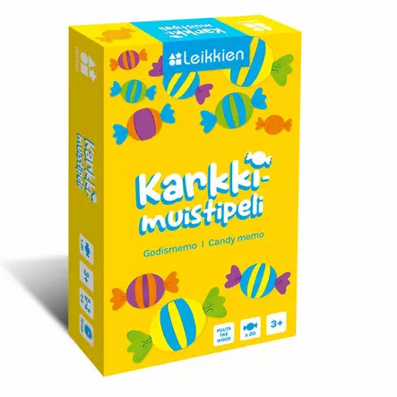 Leikkien Karkkimuistipeli, keltainen - Pelit ja palapelit - L30031b - 2