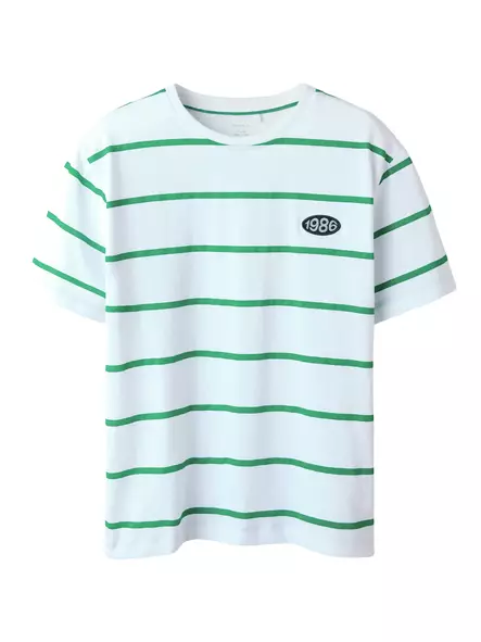 Name it lasten T-paita, valkoinen raita - T-paidat - name13250986b - 1