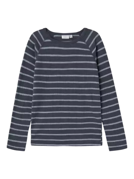 Name It lasten villapaita, siniharmaa - Villakerrastot - name13229900ob - 1