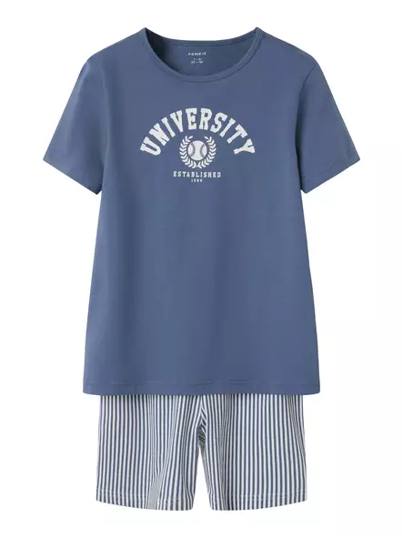 Name it lasten shortsi pyjama, sininen - Yöasut - name13241999cb - 1